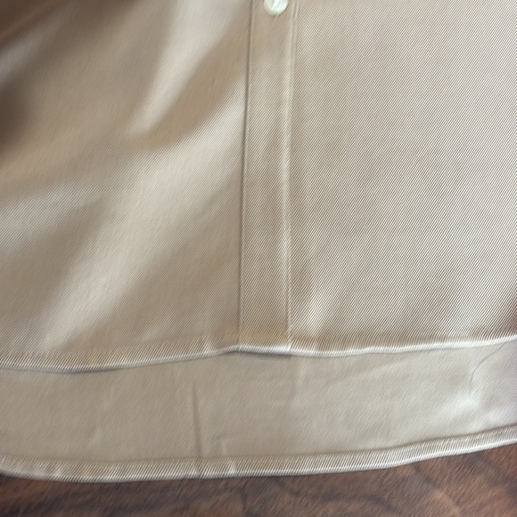 Ralph Lauren silk button down tunic. Tan color size large - Picture 6 of 7